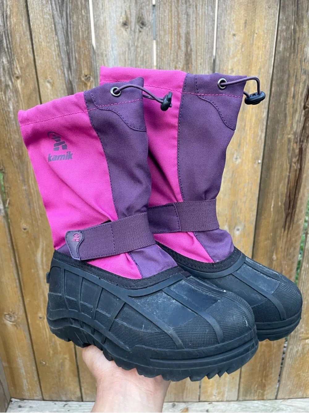 Kamik Snowstorm Girls Kids Snow Winter Boots Waterproof Sz 2